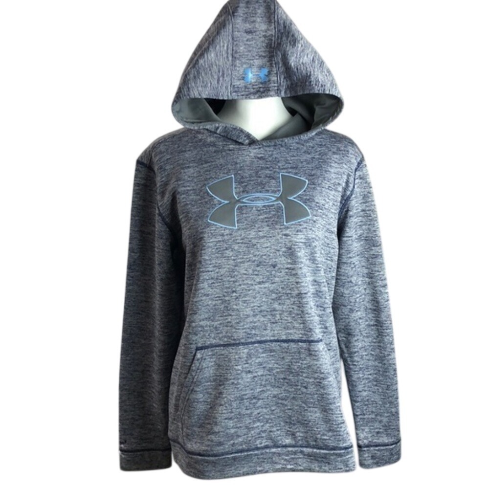 Under Armour ColdGear Space Dye Pullover‎ Hoodie Blue Youth XL